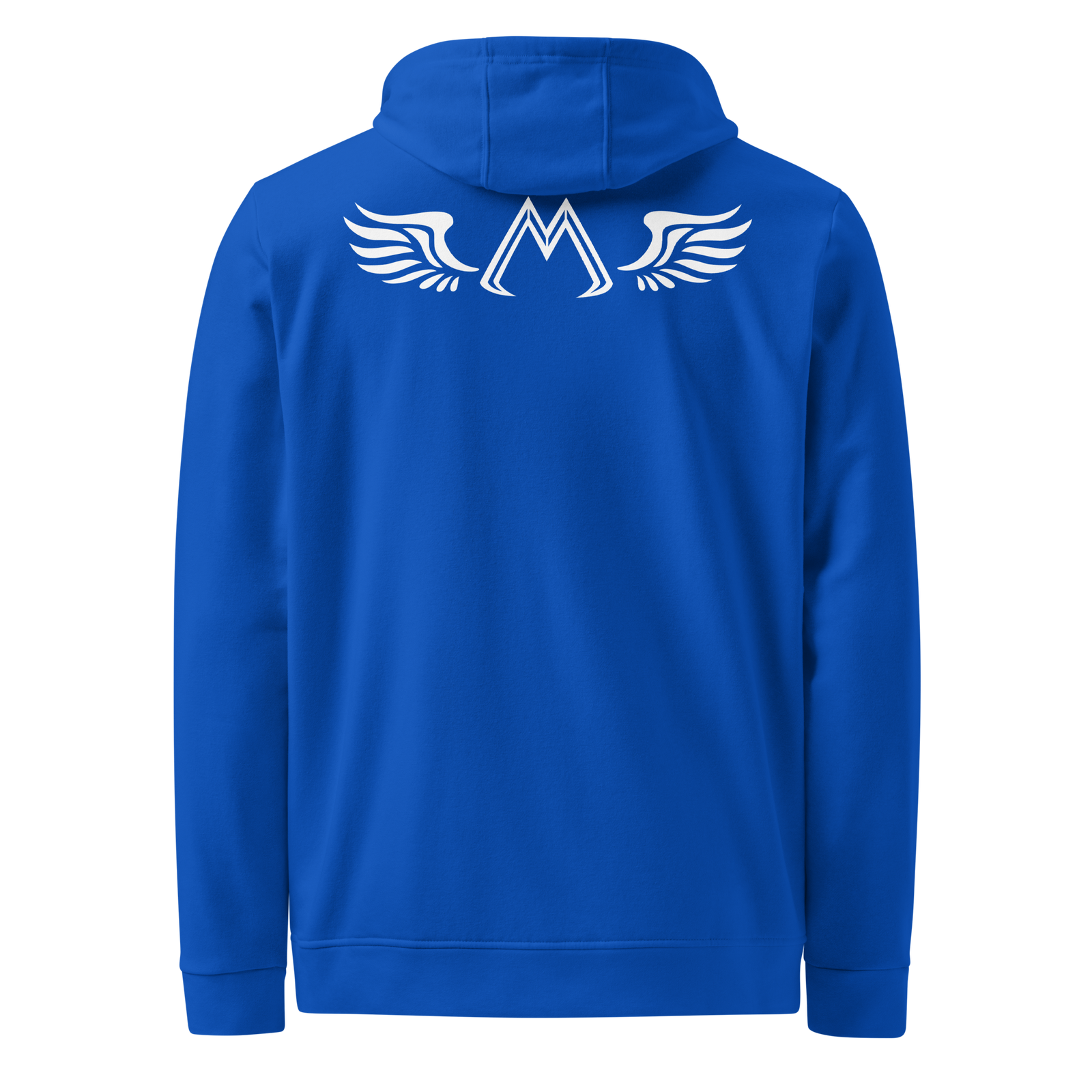 Blue Adidas Unisex Fleece Hoodie With White MM Iconic Logo