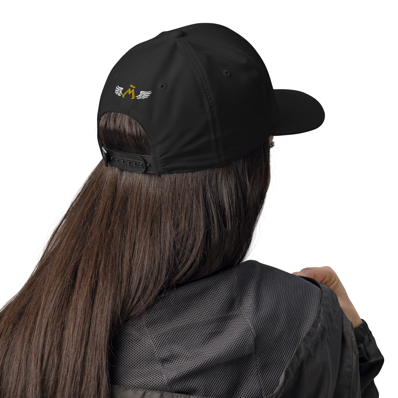 Black Adidas Performance Cap With Embroidered Classic MM Iconic Logo