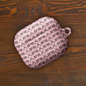 Pink AirPods Cases With Duplicated Black MM Iconic Logo