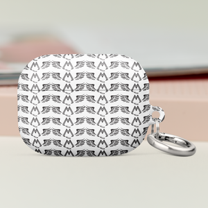 White AirPods Cases With Duplicated Black MM Iconic Logo