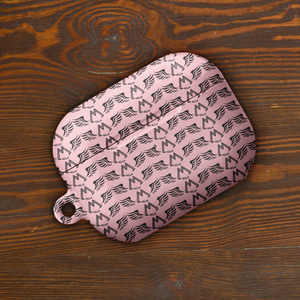 Pink AirPods Cases With Duplicated Black MM Iconic Logo