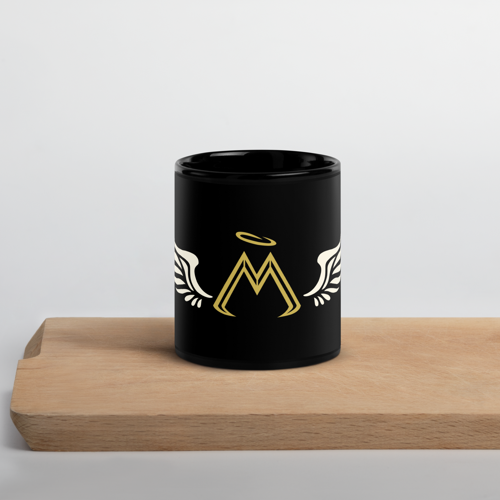 Black Glossy 11 oz Mug With Classic MM Iconic Logo