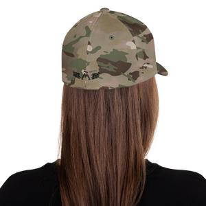 Camo Green Structured Twill Cap With Embroidered Black MM Iconic Logo