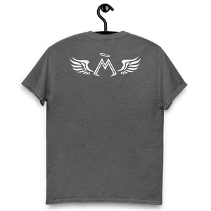 Dark Heather Classic Tee With White MM Iconic Logo