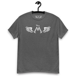 Dark Heather Classic Tee With White MM Iconic Logo