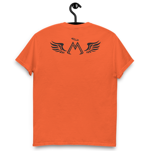Orange Classic Tee With Black MM Iconic Logo