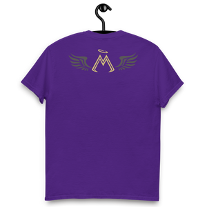 Purple Classic Tee With Gold-Black MM Iconic Logo