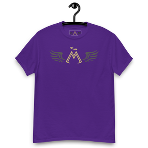 Purple Classic Tee With Gold-Black MM Iconic Logo