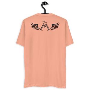 Desert Pink Fitted Short Sleeve T-shirt With Black MM Iconic Logo
