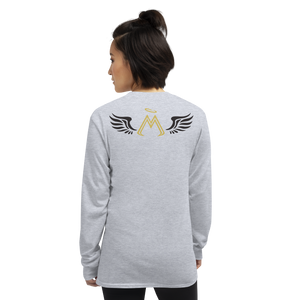 Sport Grey Unisex Long Sleeve Shirt With Gold-Black MM Iconic Logo