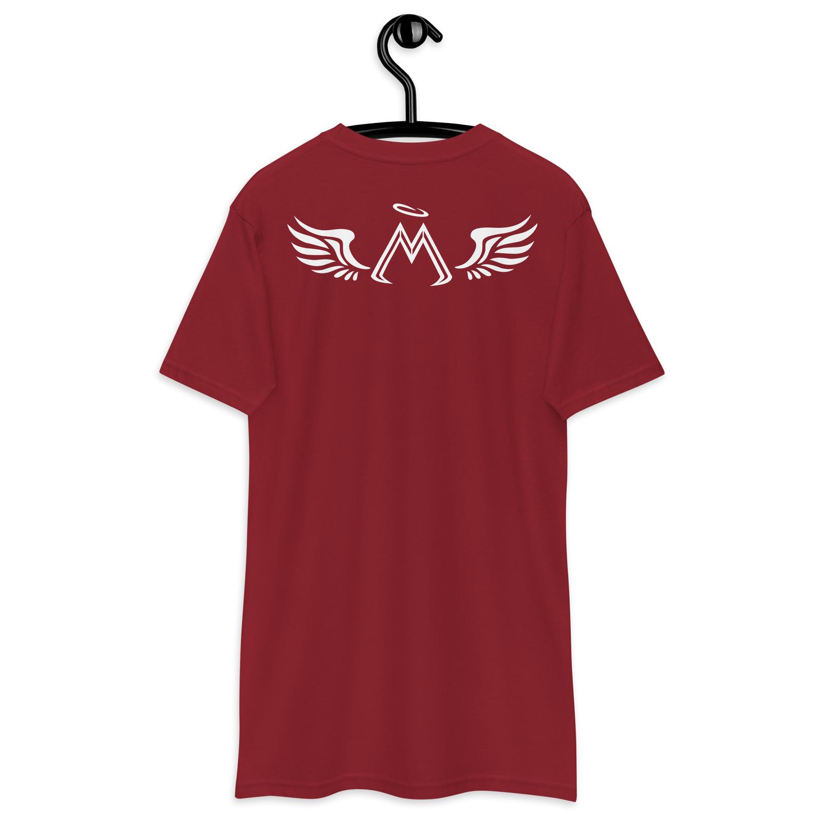 Brick Red Premium Heavyweight Tee With White MM Iconic Logo