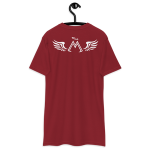 Brick Red Premium Heavyweight Tee With White MM Iconic Logo