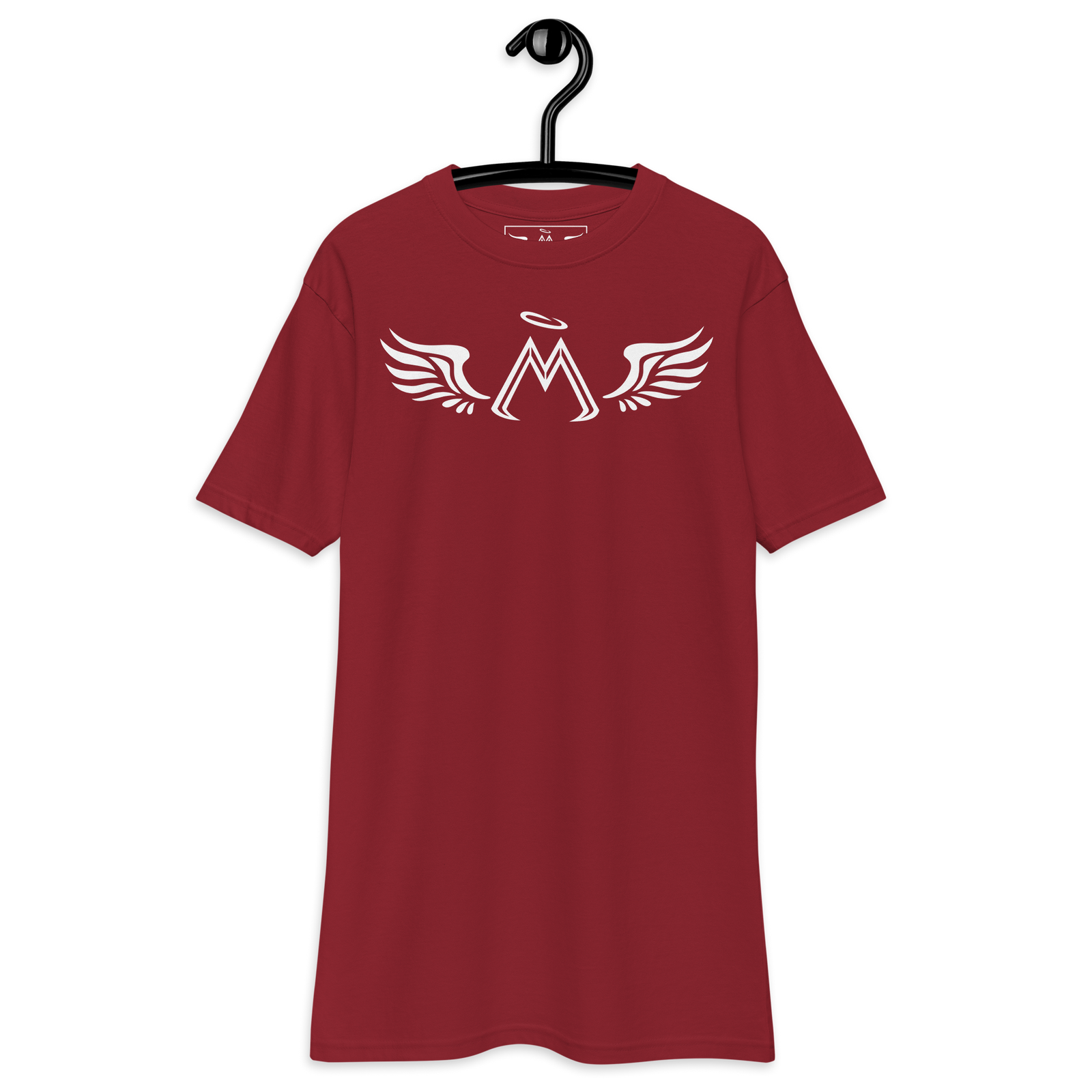 Brick Red Premium Heavyweight Tee With White MM Iconic Logo