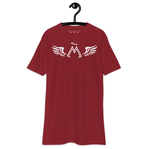Brick Red Premium Heavyweight Tee With White MM Iconic Logo