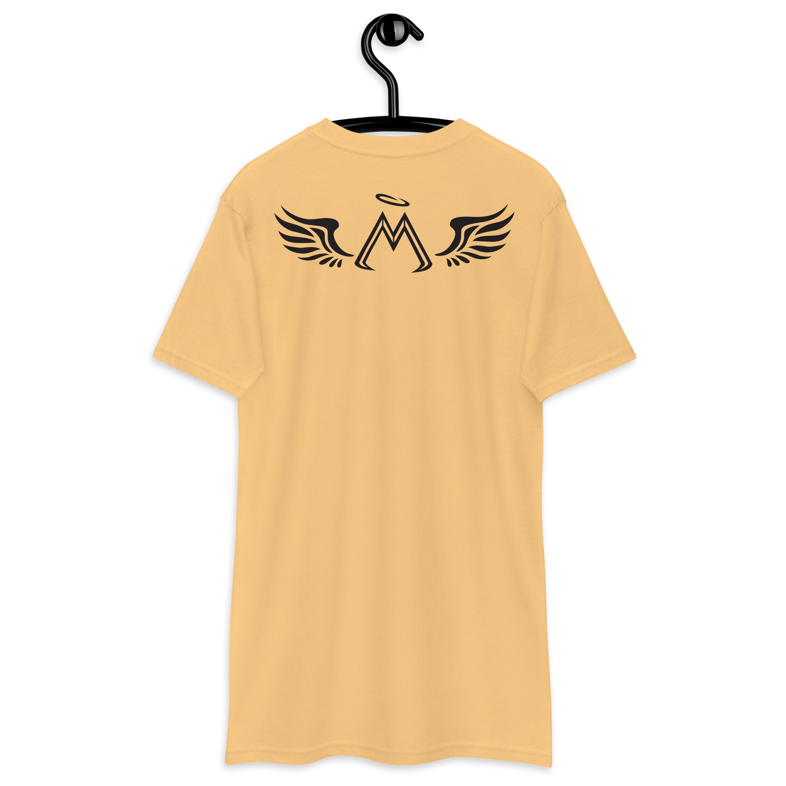 Vintage Gold Premium Heavyweight Tee With Black MM Iconic Logo
