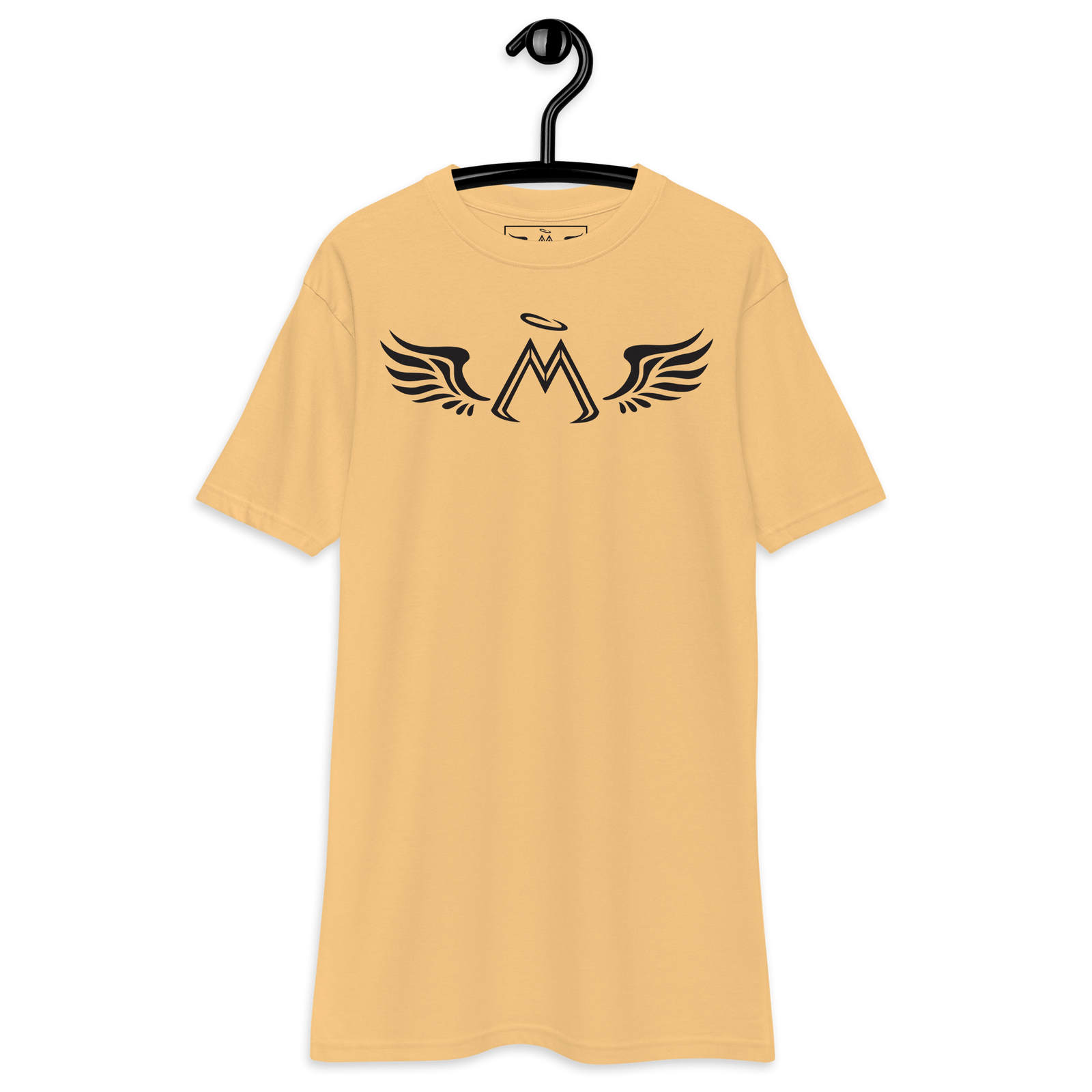 Vintage Gold Premium Heavyweight Tee With Black MM Iconic Logo