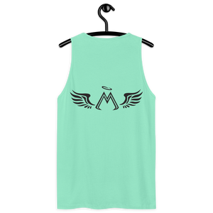 Mint Green Premium Tank Top With Black MM Iconic Logo