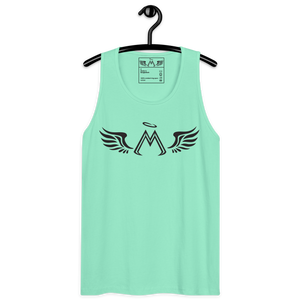 Mint Green Premium Tank Top With Black MM Iconic Logo