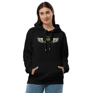 Black Unisex Premium Eco Hoodie With Classic MM Iconic Logo