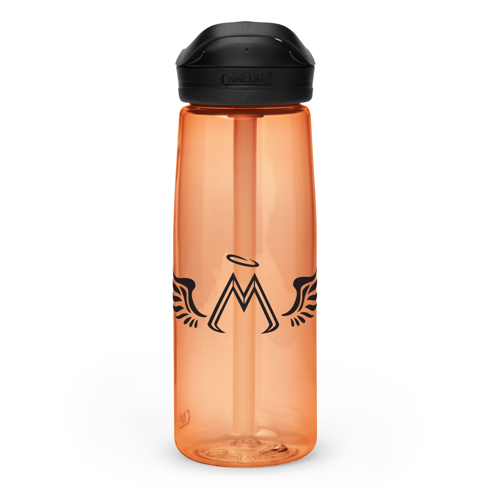 Desert Sunrise Sports Water Bottle With Black MM Iconic Logo