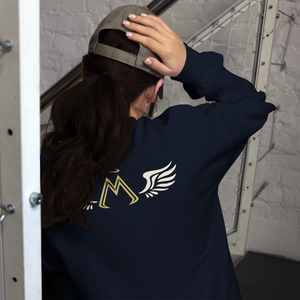Navy Blue Unisex Sweatshirt With Classic MM Iconic Logo