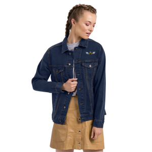 Blue Denim Unisex Jacket With Embroidered Classic MM Iconic Logo