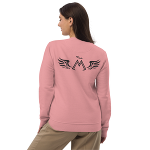 Canyon Pink Unisex Eco Sweatshirt With Embroidered Black MM Iconic Logo
