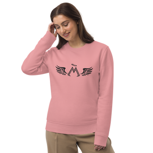 Canyon Pink Unisex Eco Sweatshirt With Embroidered Black MM Iconic Logo