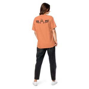 Terracotta Unisex Garment-Dyed Heavyweight T-Shirt With Black MM Iconic Logo