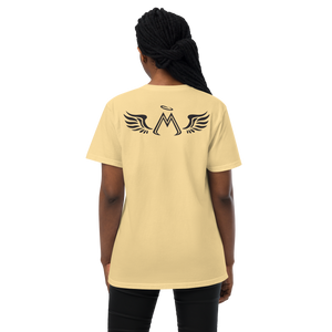 Butter Yellow Unisex Garment-Dyed Pocket T-Shirt With Black MM Iconic Logo