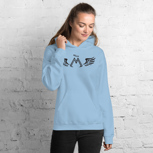 Light Blue Unisex Hoodie With Black MM Iconic Logo