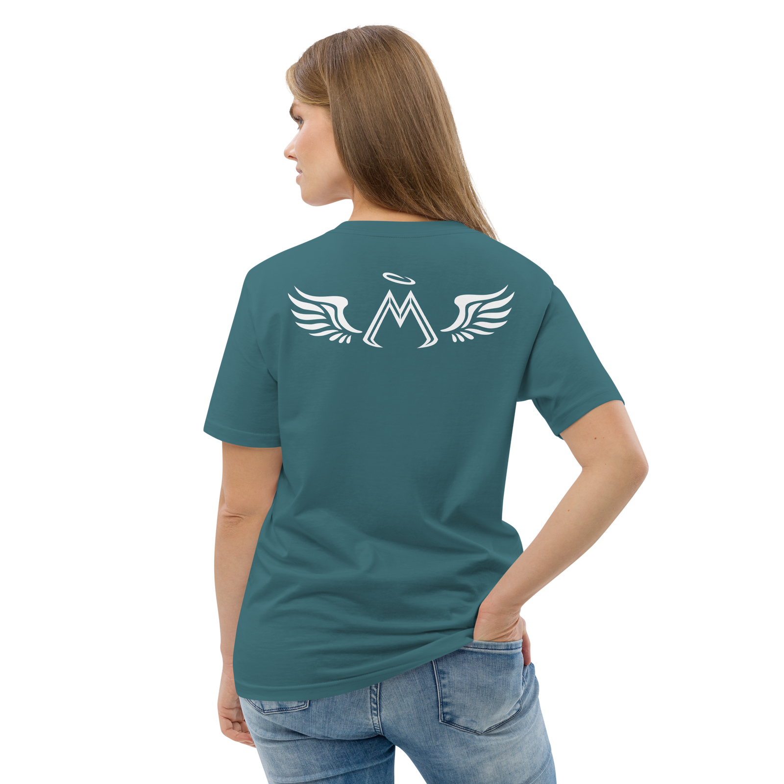 Stargazer Green Unisex Organic Cotton T-Shirt With White MM Iconic Logo