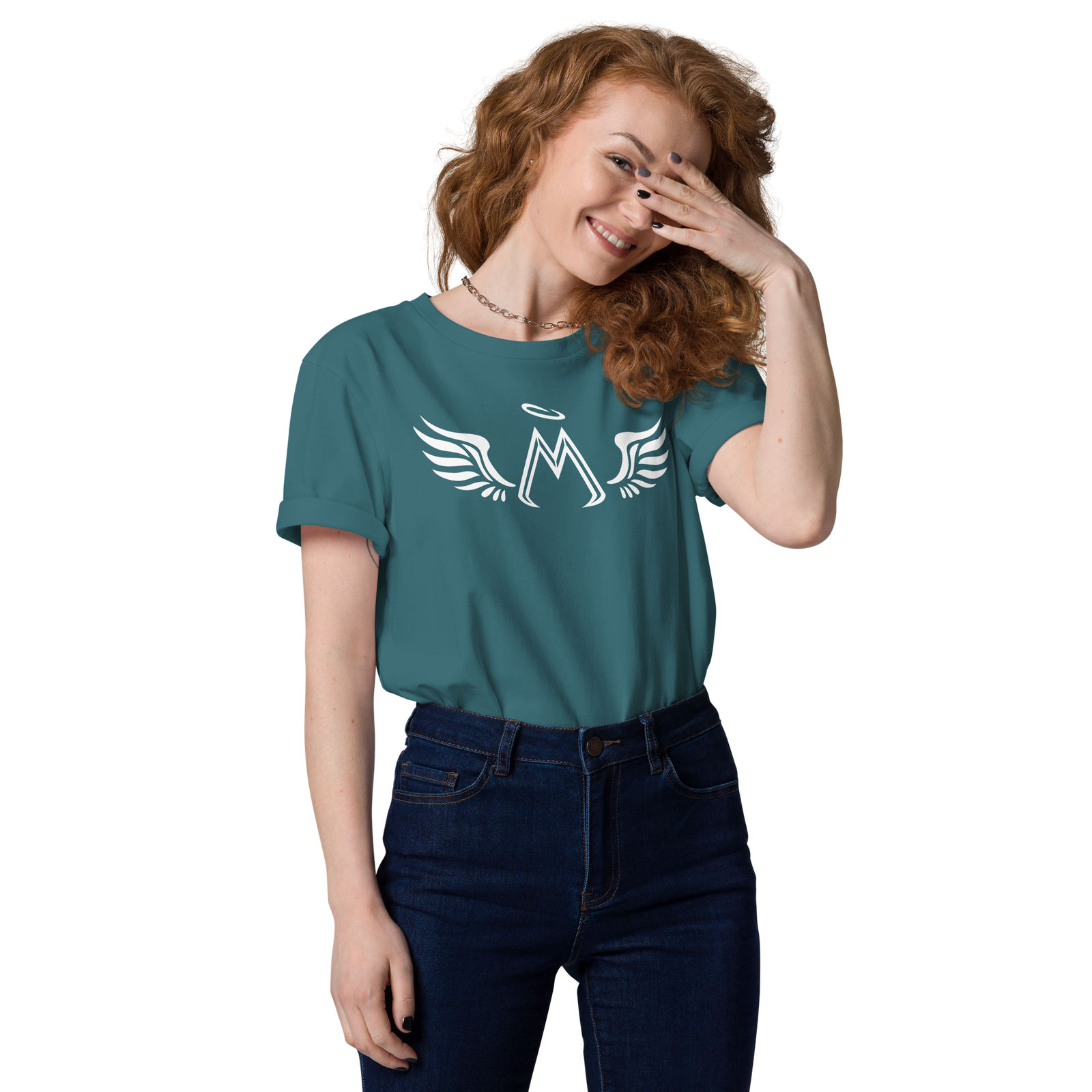 Stargazer Green Unisex Organic Cotton T-Shirt With White MM Iconic Logo