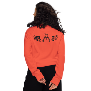 Burnt Orange Unisex Organic Raglan Sweatshirt With Black MM Iconic Logo