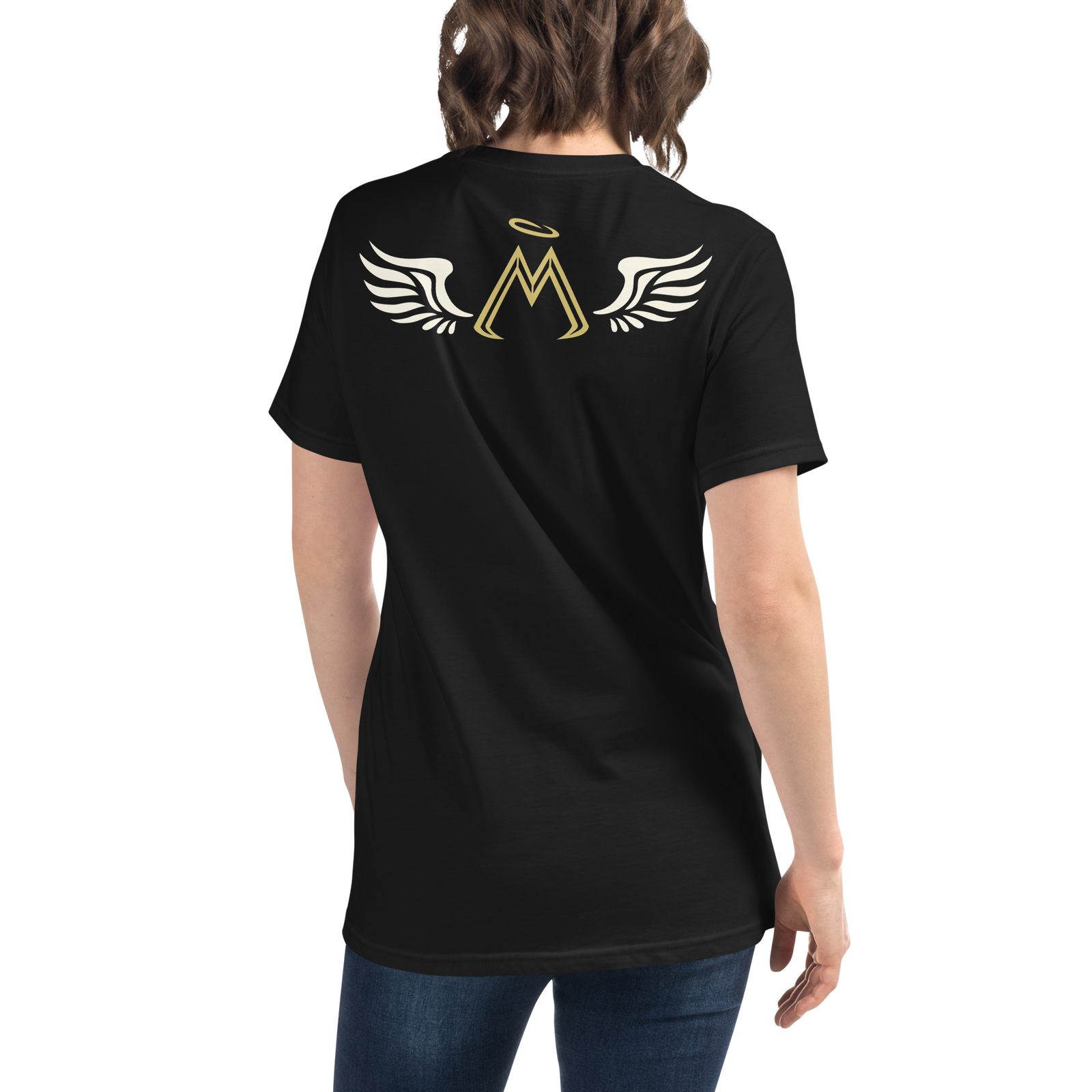 Black Unisex Organic T-Shirt With Classic MM Iconic Logo