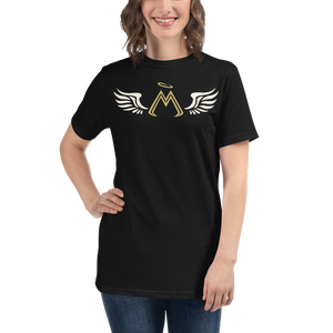 Black Unisex Organic T-Shirt With Classic MM Iconic Logo