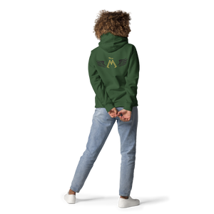 Forest Green Unisex Hoodie With Gold-Black MM Iconic Logo