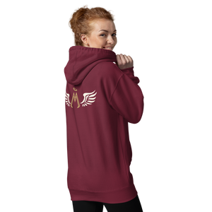 Maroon Unisex Hoodie With Classic MM Iconic Logo