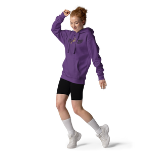 Purple Unisex Hoodie With Gold-Black MM Iconic Logo