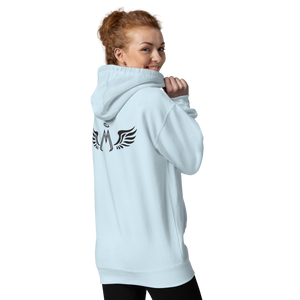 Sky Blue Unisex Hoodie With Black MM Iconic Logo