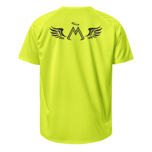Neon Yellow Unisex Sports Jersey With Black MM Iconic Logo