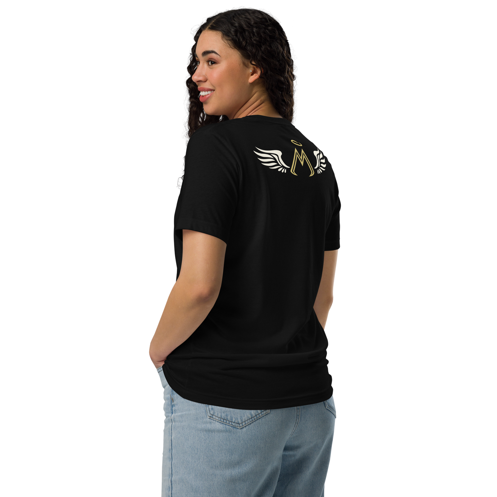 Black Unisex Staple Eco T-Shirt With Classic MM Iconic Logo