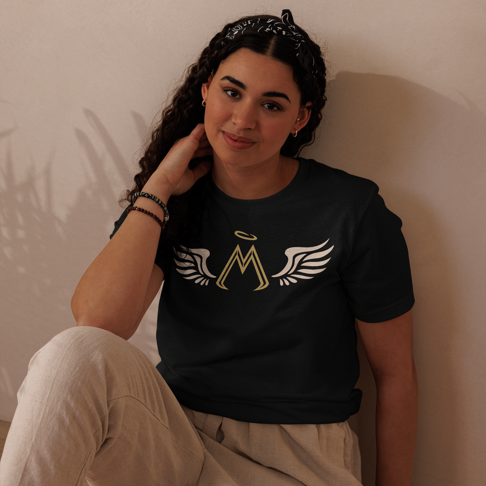 Black Unisex Staple Eco T-Shirt With Classic MM Iconic Logo