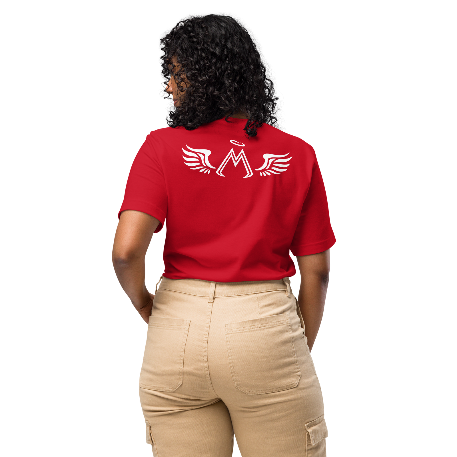 Red Unisex T-Shirt With White MM Iconic Logo