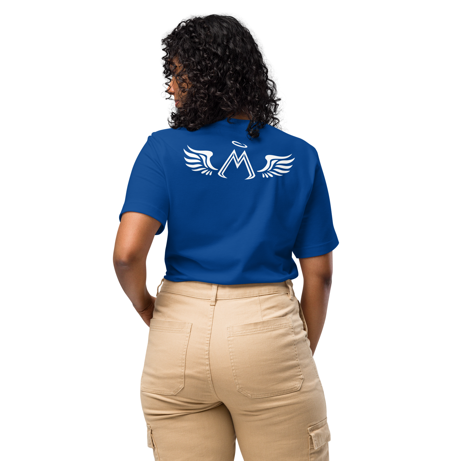 Blue Unisex T-Shirt With White MM Iconic Logo