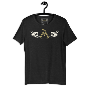 Black Heather Unisex T-Shirt With Classic MM Iconic Logo