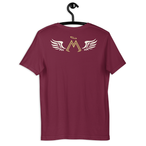 Maroon Unisex T-Shirt With Classic MM Iconic Logo