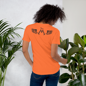 Orange Unisex T-Shirt With Black MM Iconic Logo