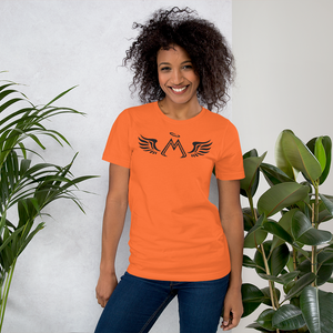 Orange Unisex T-Shirt With Black MM Iconic Logo