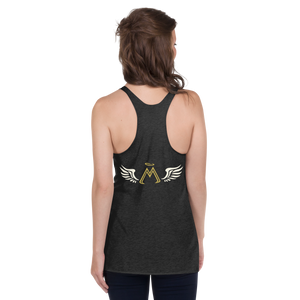 Black Racerback Tank With Classic MM Iconic Logo